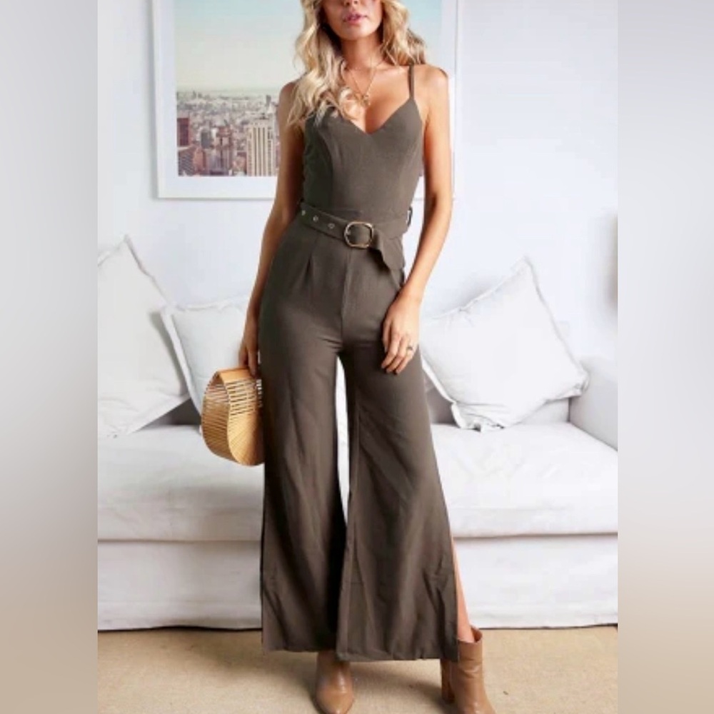 Olivia Olive Jumpsuit - Picture 5 of 13